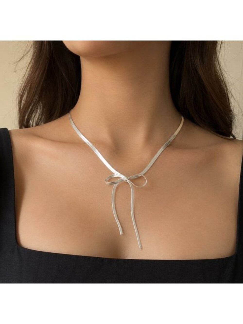 Vintage (You and I) bow necklace